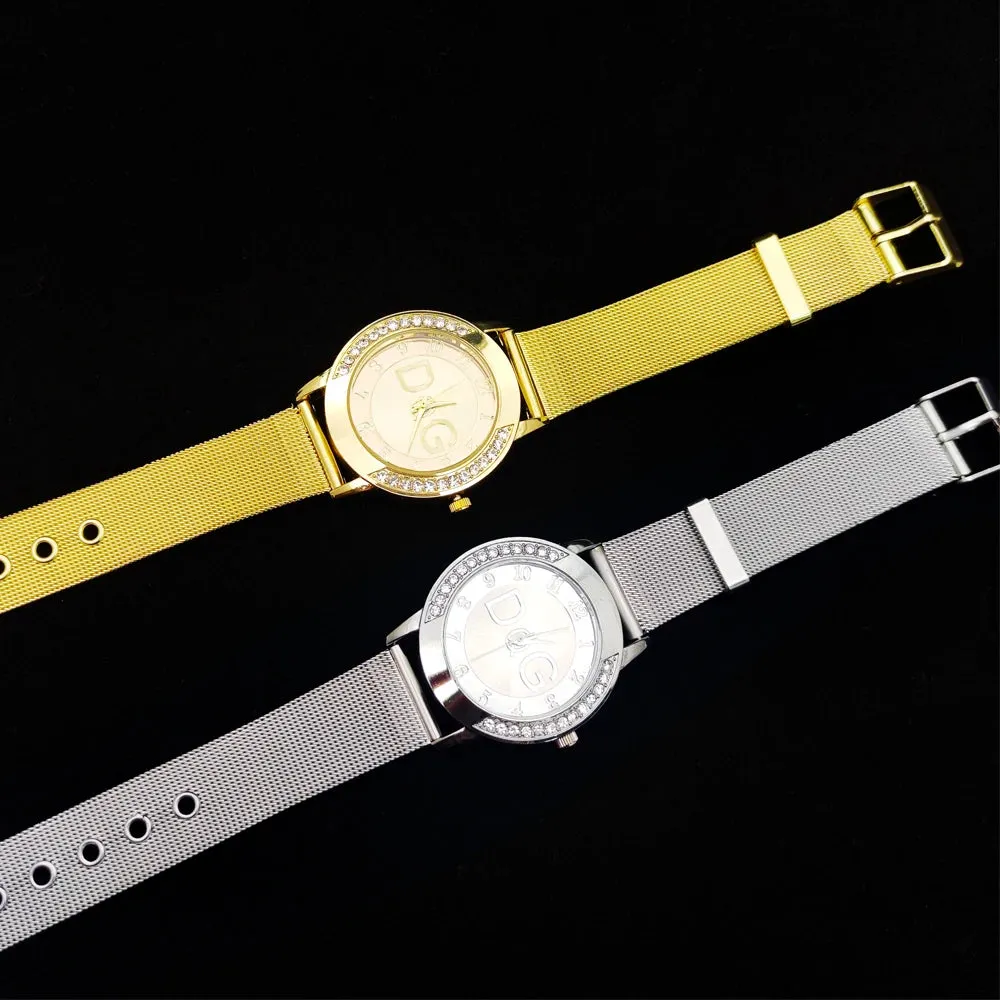 2023 Hot Sale European Fashion Watch Women Luxury Brand DQG Quartz Watch Reloj Mujer Casual Stainless Steel Ladies Clock