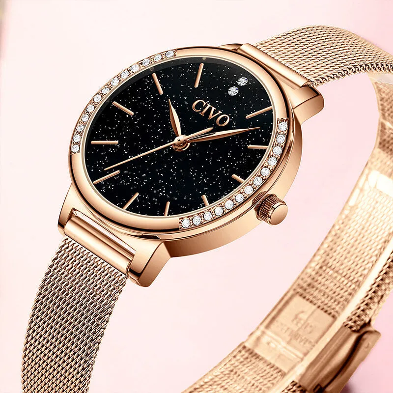 8115C | Quartz Women Watch | Mesh Band
