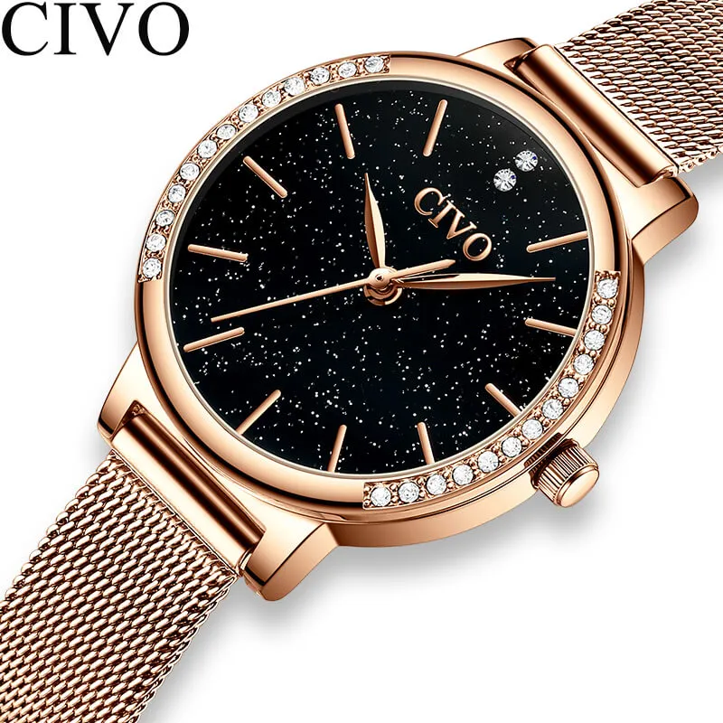 8115C | Quartz Women Watch | Mesh Band