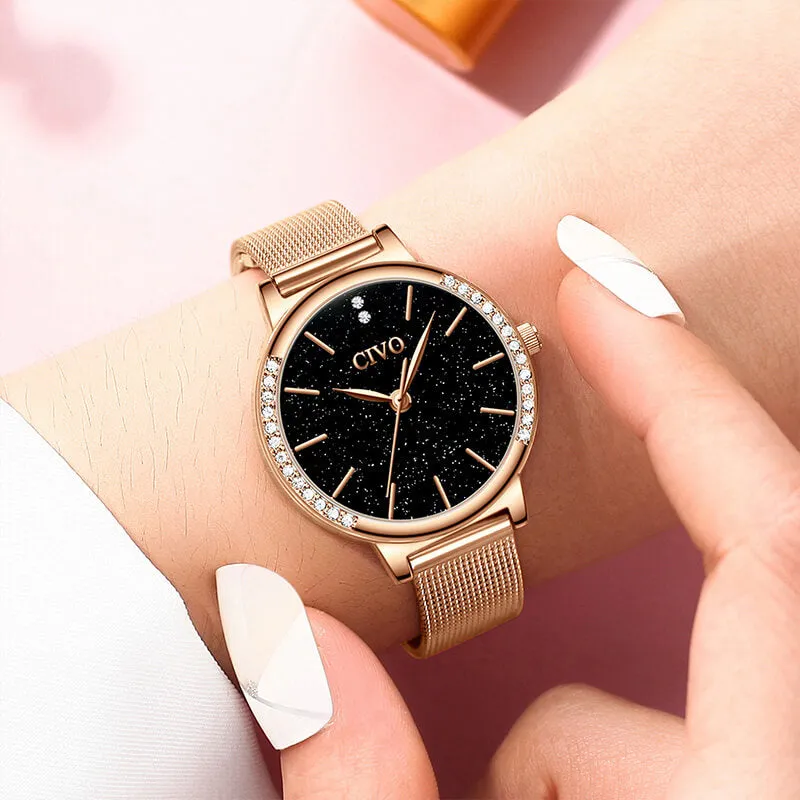 8115C | Quartz Women Watch | Mesh Band