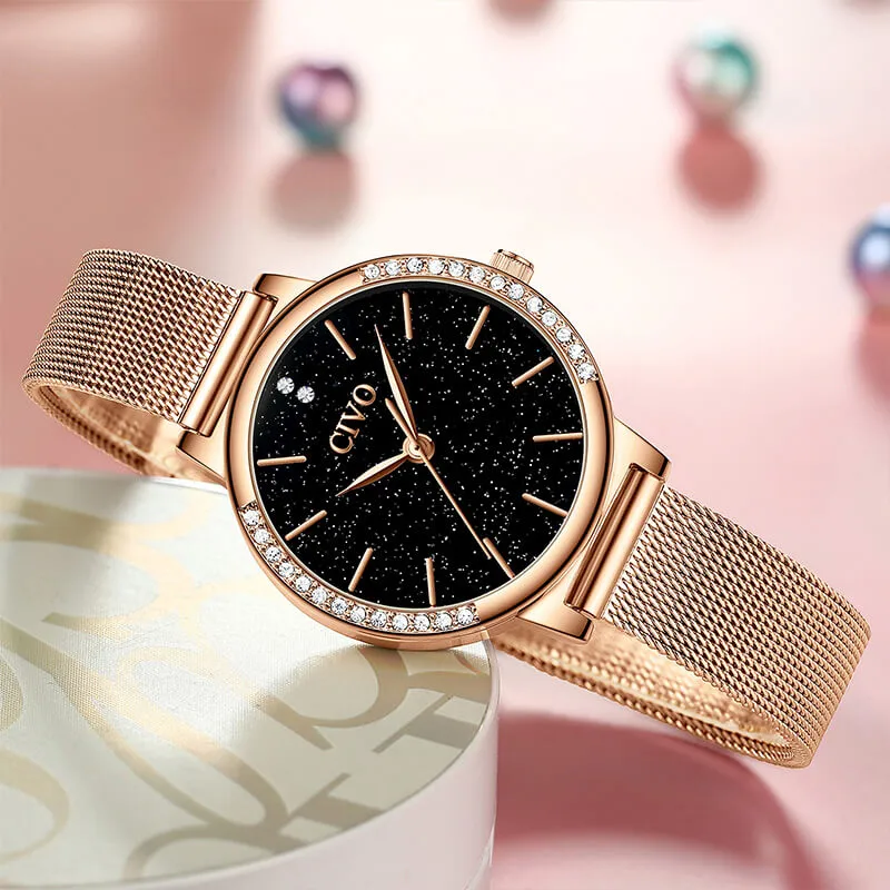 8115C | Quartz Women Watch | Mesh Band