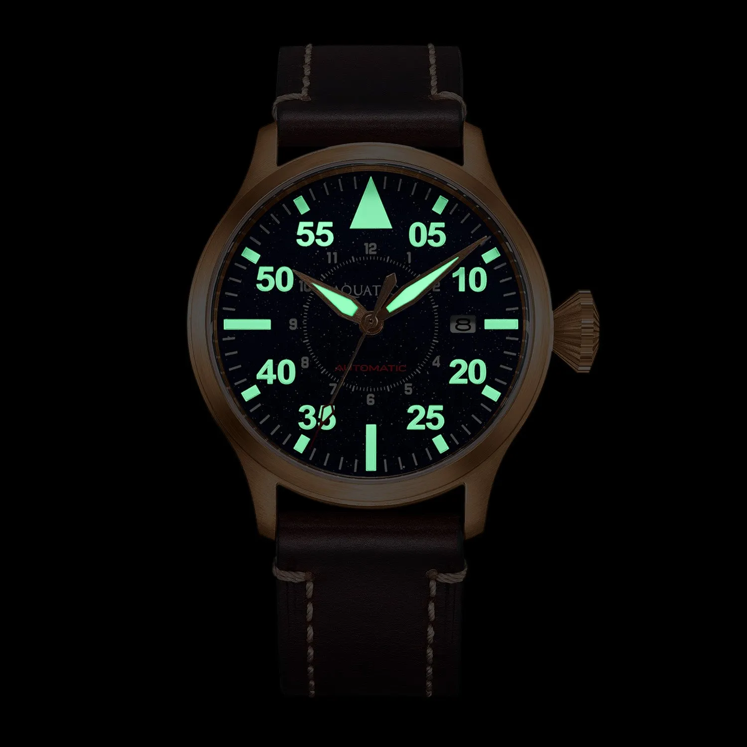 Bronze Horizon Hawk Gradient Blue Dial Automatic Pilot Watch