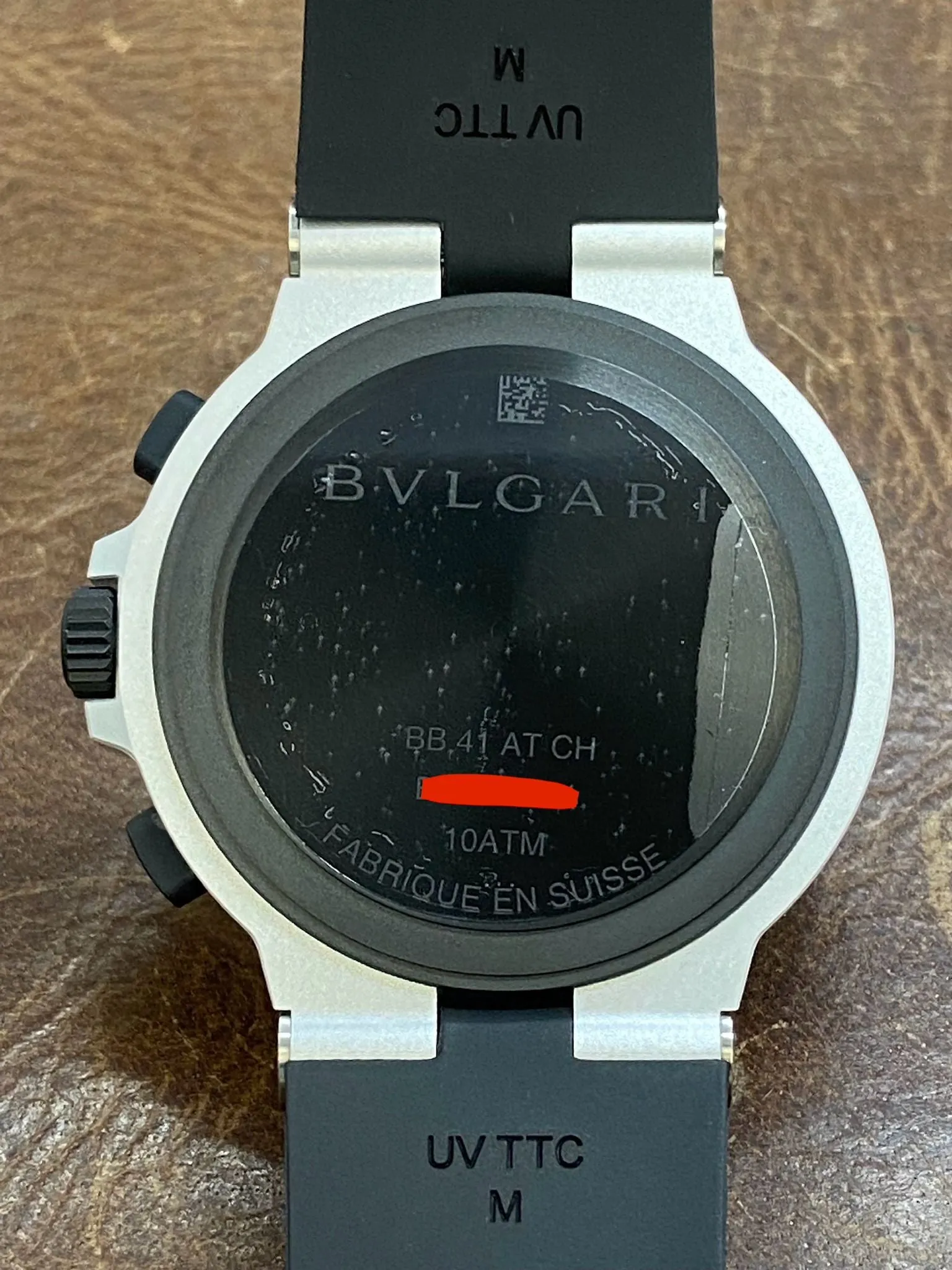 Bulgari Aluminum Chronograph BB41ATCH  Off white Dial Automatic Men's Watch