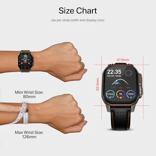 Fire-Boltt Snapp Smart Watch, Selfie Camera, 4G Nano-SIM Slot, 54.1mm AMOLED Display, Play Store- Unlimited apps, 1000mAh Battery, 2GB/4GB RAM   16GB/64GB ROM (Black Storm)