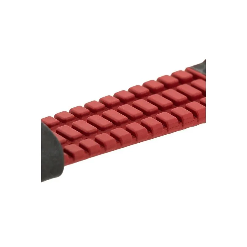 Hirsch AYRTON Carbon Embossed Performance Watch Strap in BLACK / RED