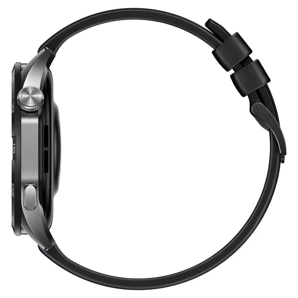 Huawei Watch GT 4 PNX-B19 (46mm - GPS) Black Stainless Steel Case With Black Fluoroelastomer Strap