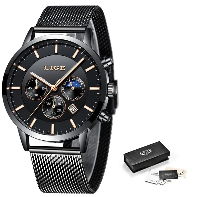LIGE 2019 men's watches