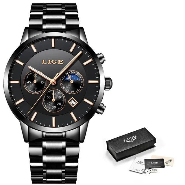LIGE 2019 men's watches