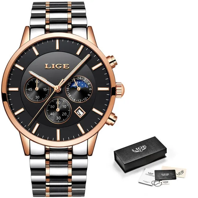 LIGE 2019 men's watches