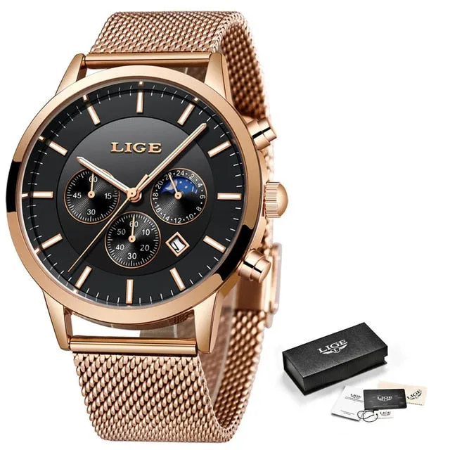 LIGE 2019 men's watches