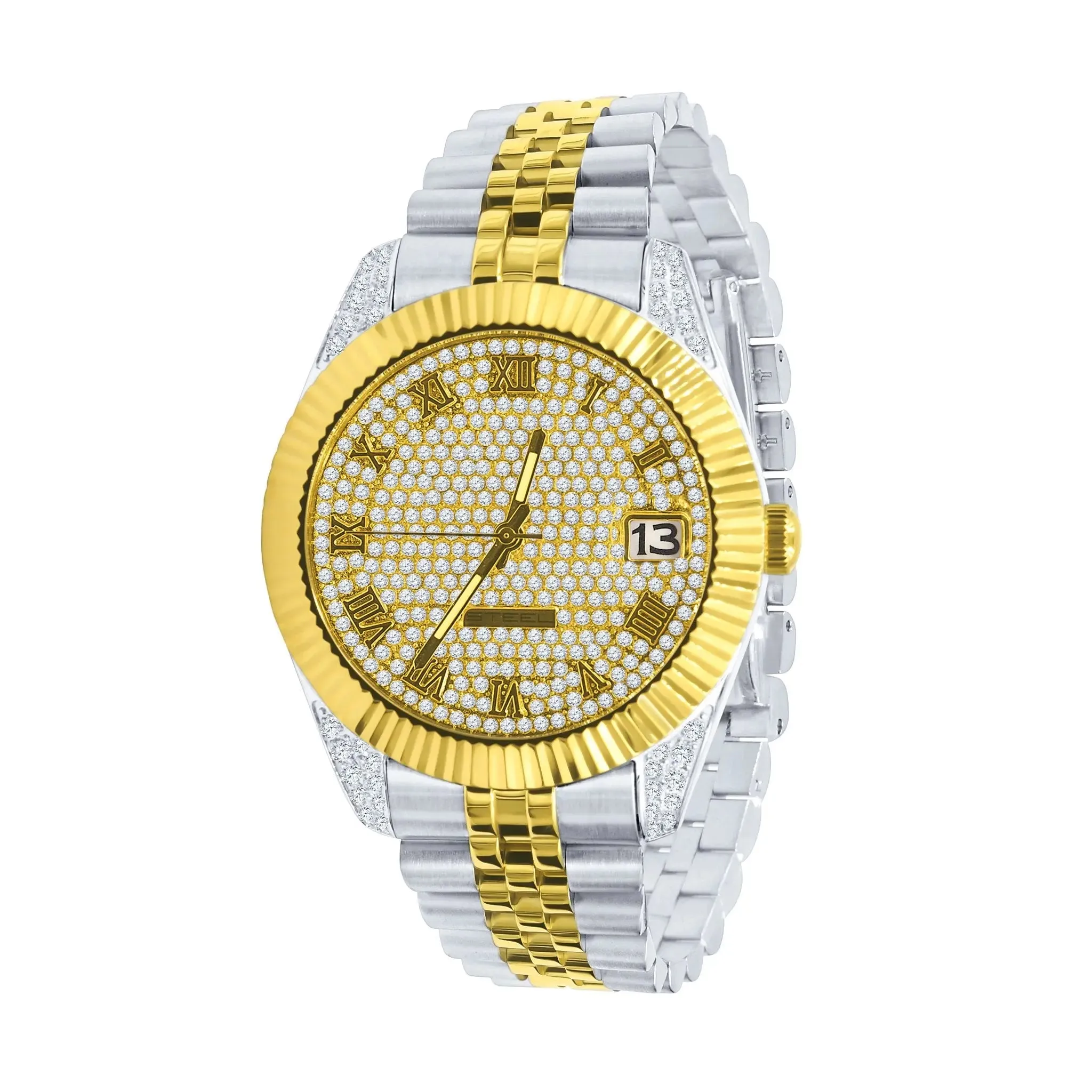 LUXE GLAMOUR CUBIC ZIRCON WATCH