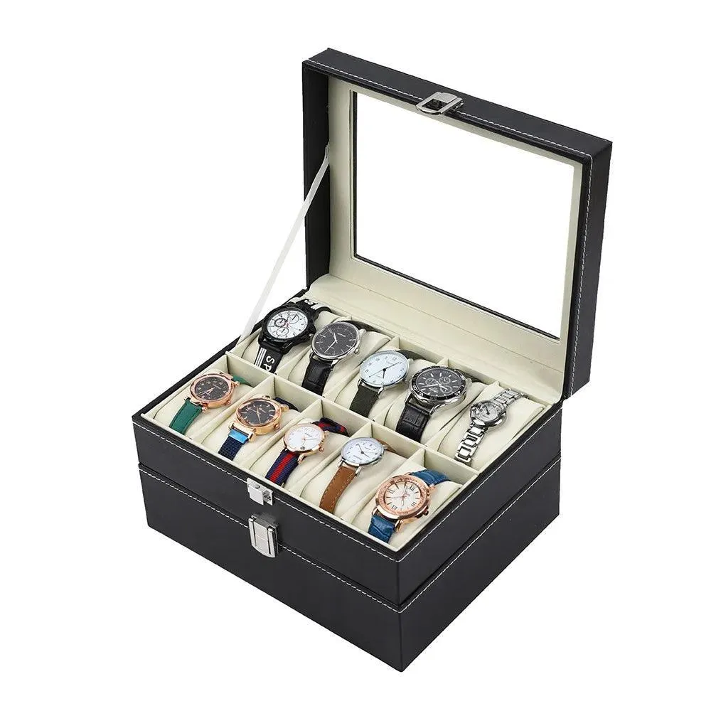 Luxury Watch and Jewelry Storage Box: Stylish Organizer for Travel Essentials