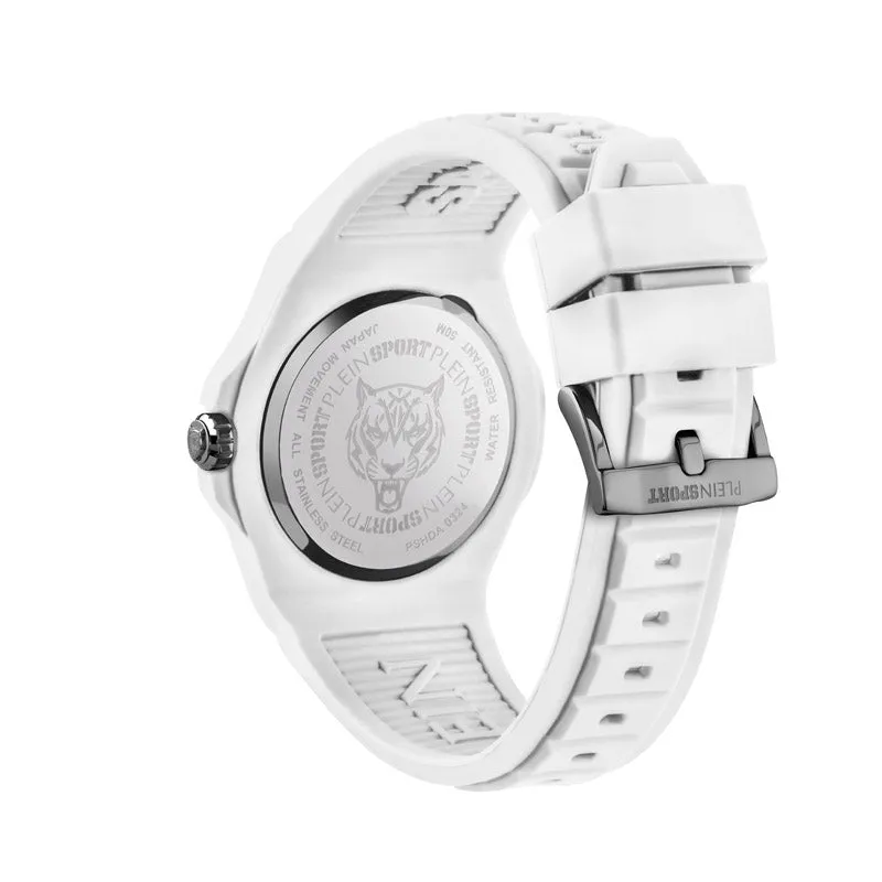 Plein Sport New Fearless Unisex White Silver  Watch PSHDA0324