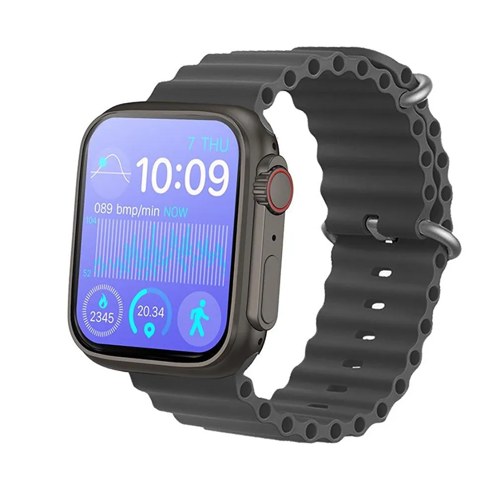 T800 Ultra Smart Watch 1.99" Infinite Display Series 8 Wireless Charging Heart Rate Monitor  Bluetooth Call Watch