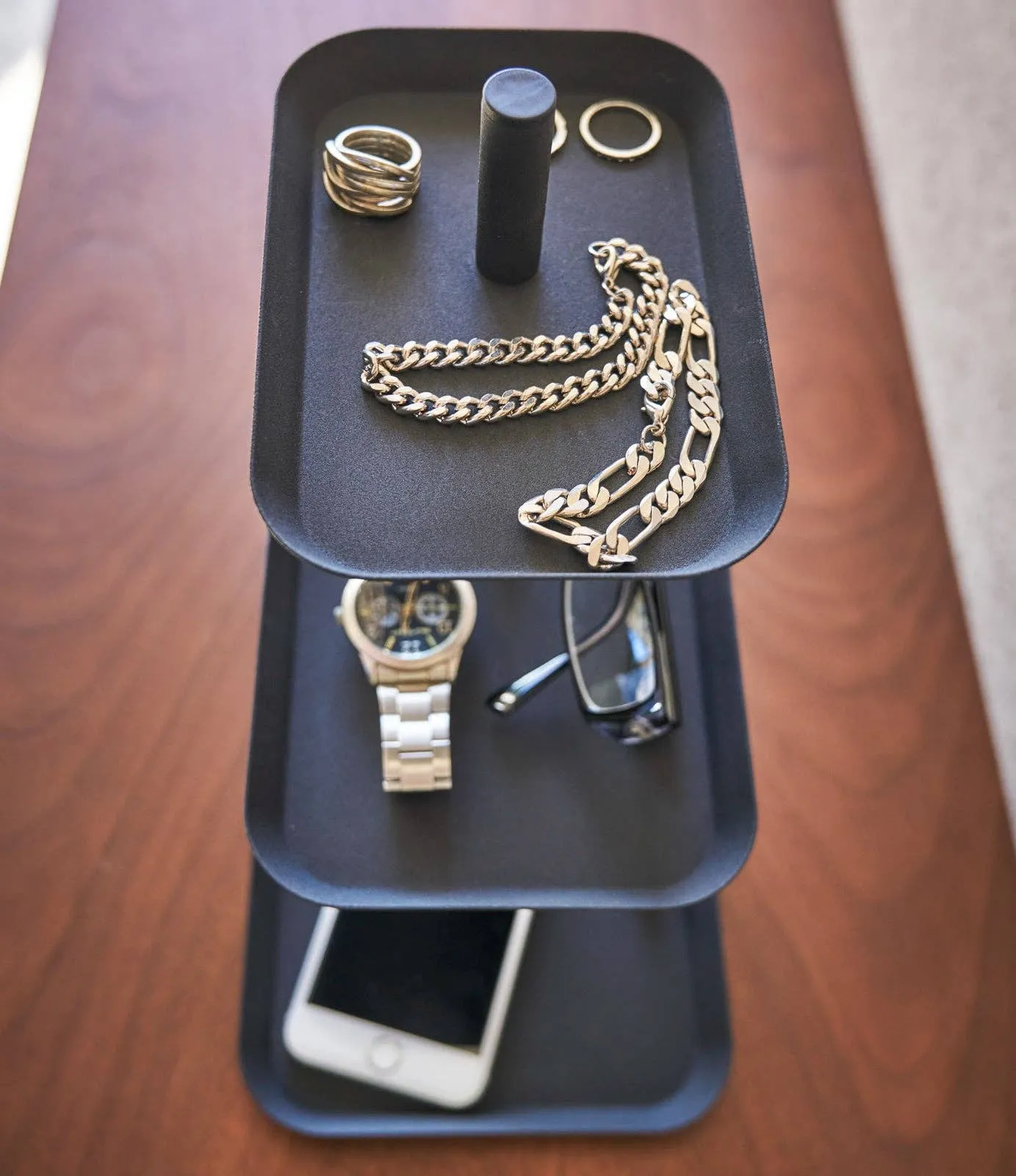 Tower Jewelry   Accessory Trays - Steel: White