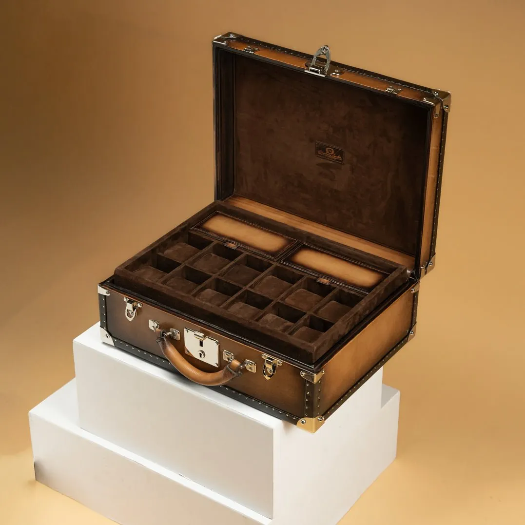 Watch Trunk - Patina Java Brown